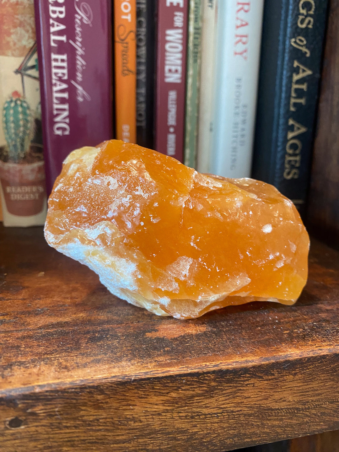 Gummy Orange Calcite Chunk - Get Exact Piece