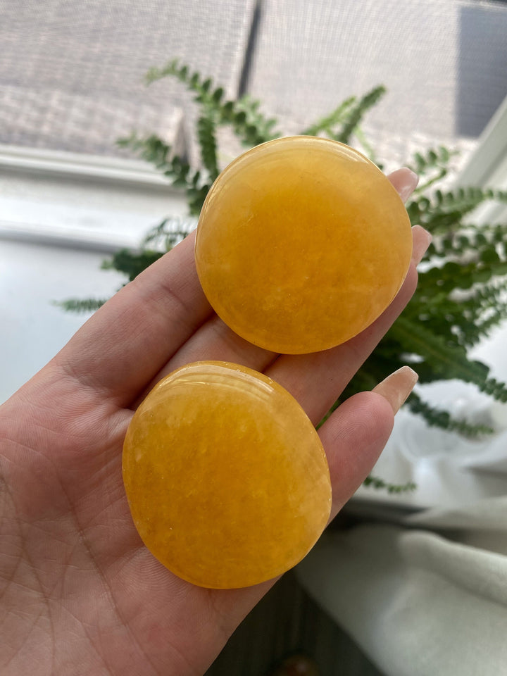 AA Large Orange Calcite Coin