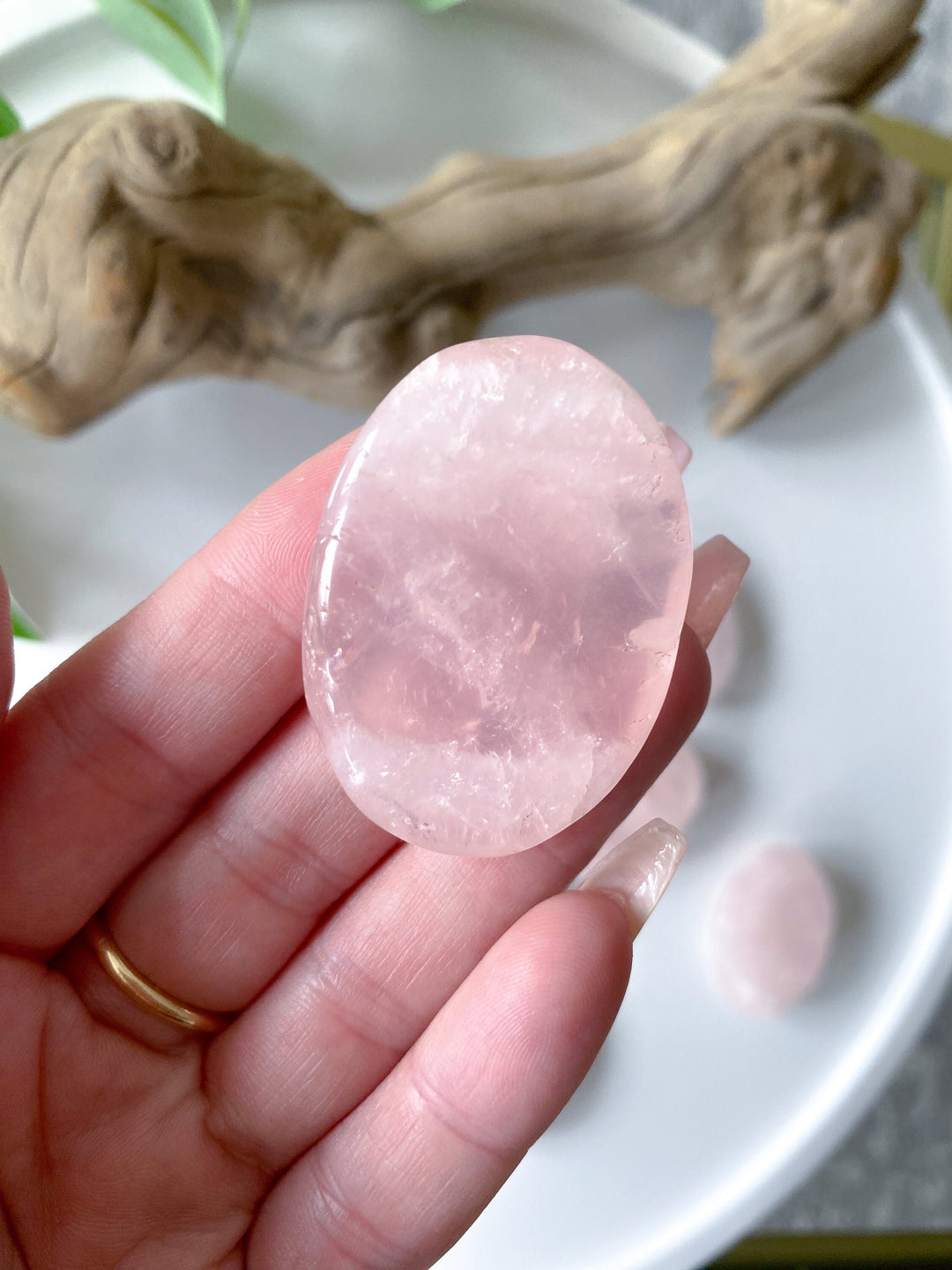 Rose Quartz Worry Stone