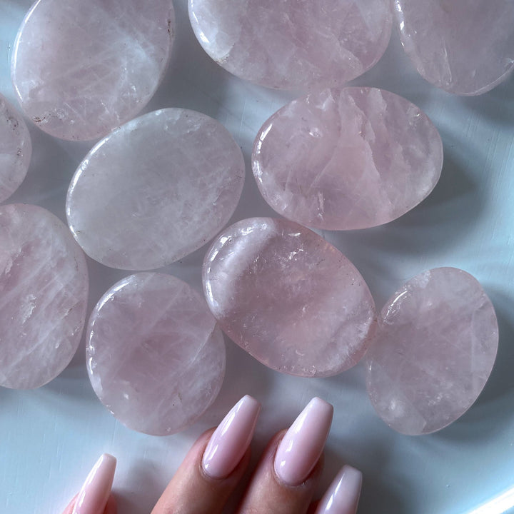 Rose Quartz Worry Stone