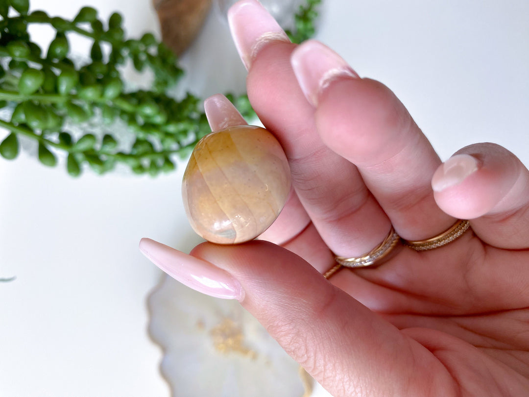 Ombre Maligano Jasper Tumbled Stone - Get Exact Item