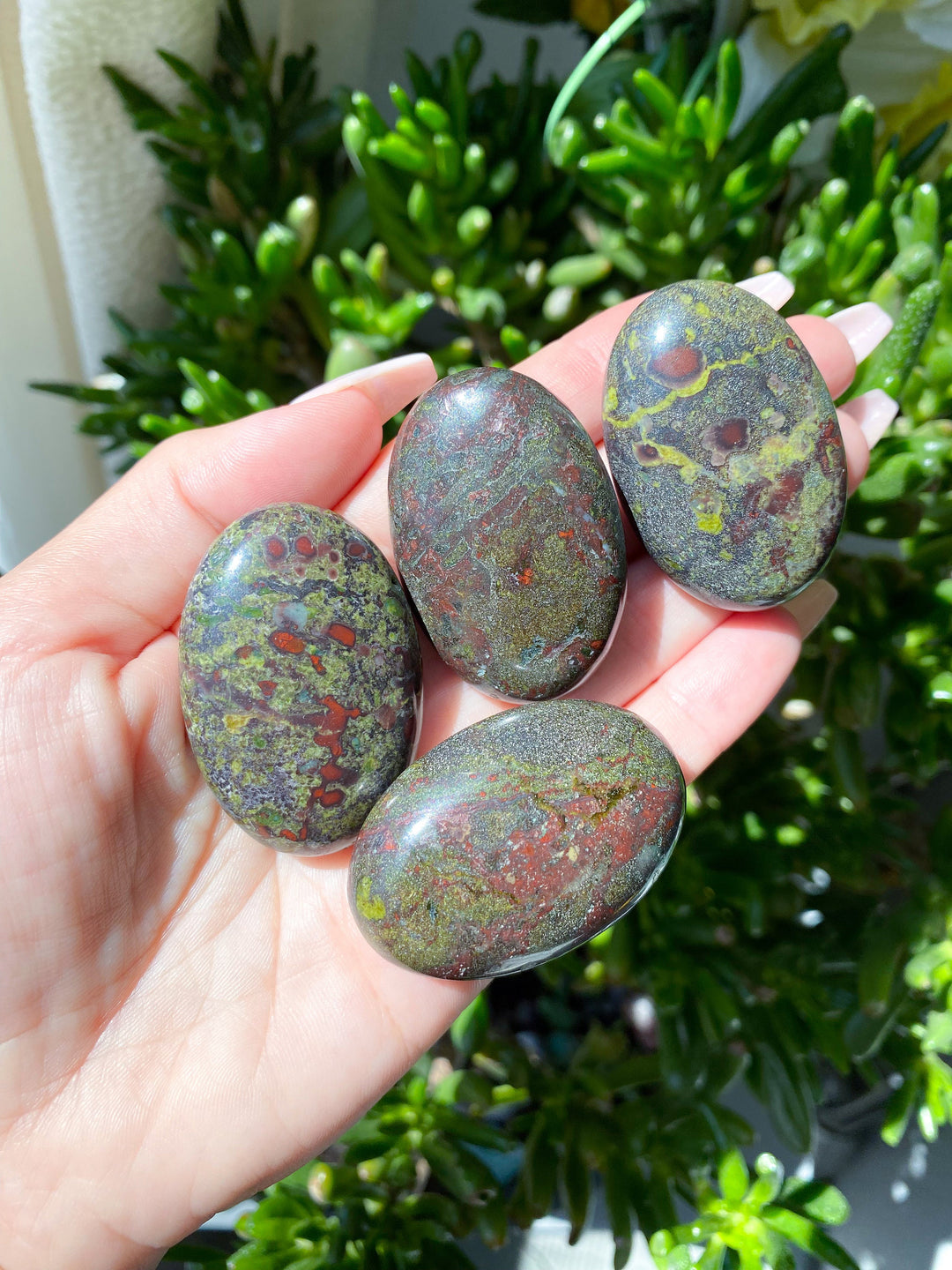 Dragon's Blood Small Palm Stones - Increase Power - Kundalini