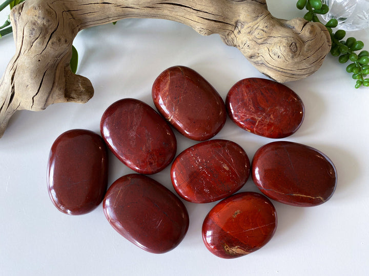 Red Jasper Palm Stone: Grounding