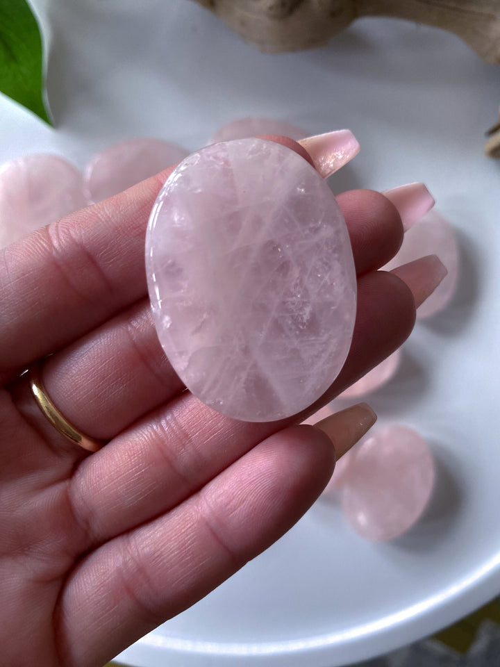 Rose Quartz Worry Stone