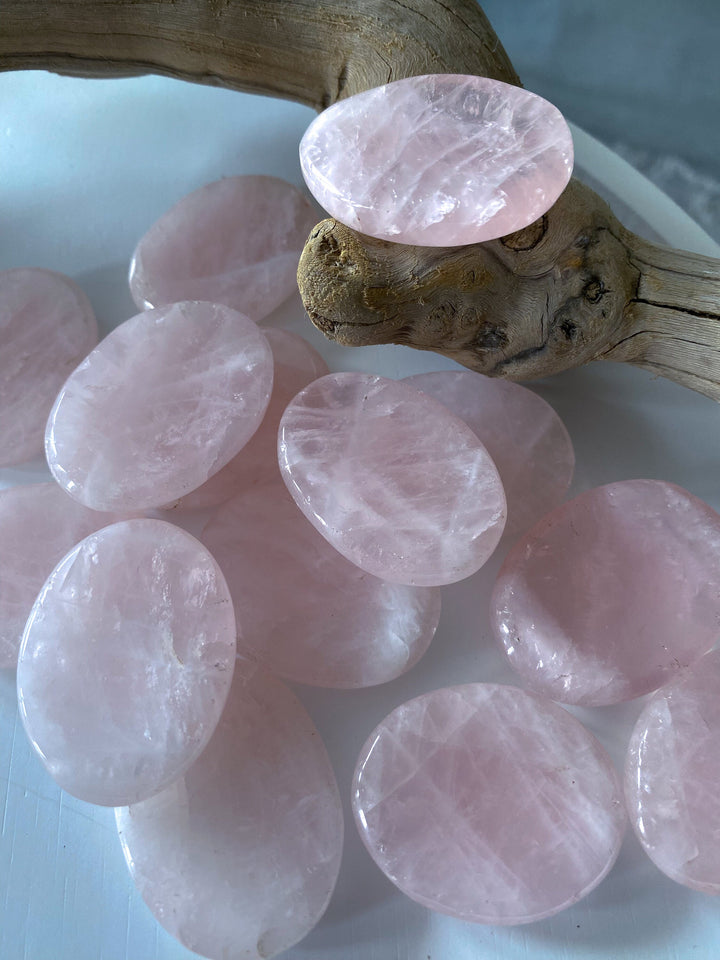 Rose Quartz Worry Stone