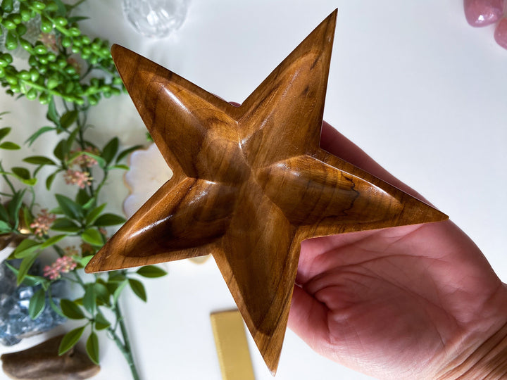 Handmade Star Wood Bowl