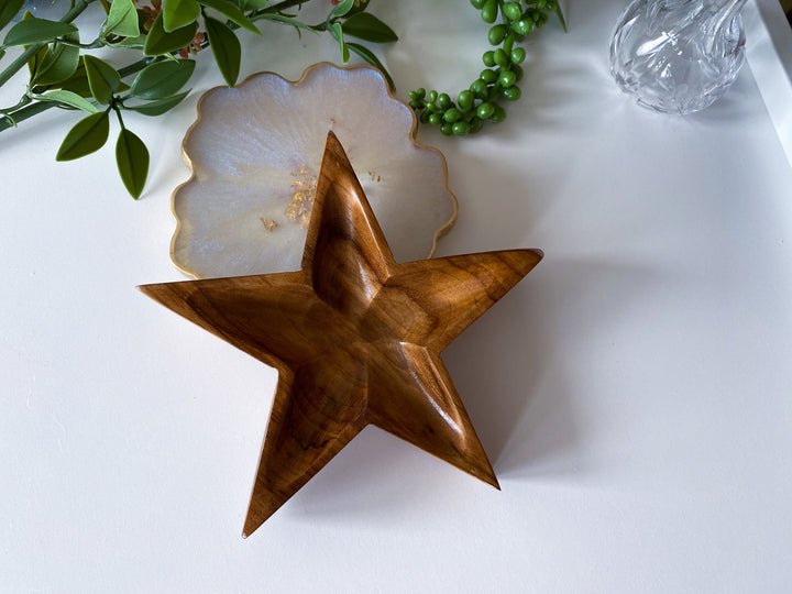 Handmade Star Wood Bowl