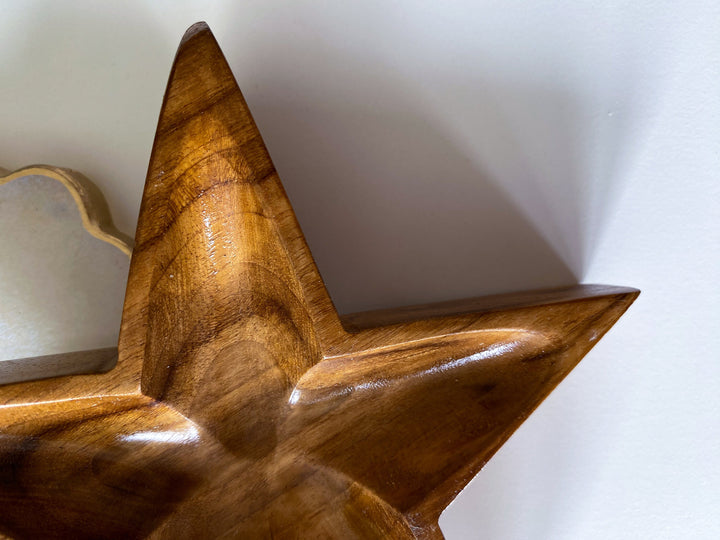 Handmade Star Wood Bowl