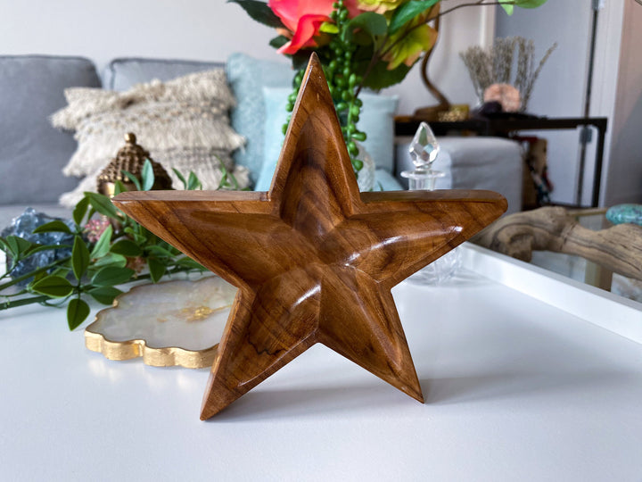 Handmade Star Wood Bowl