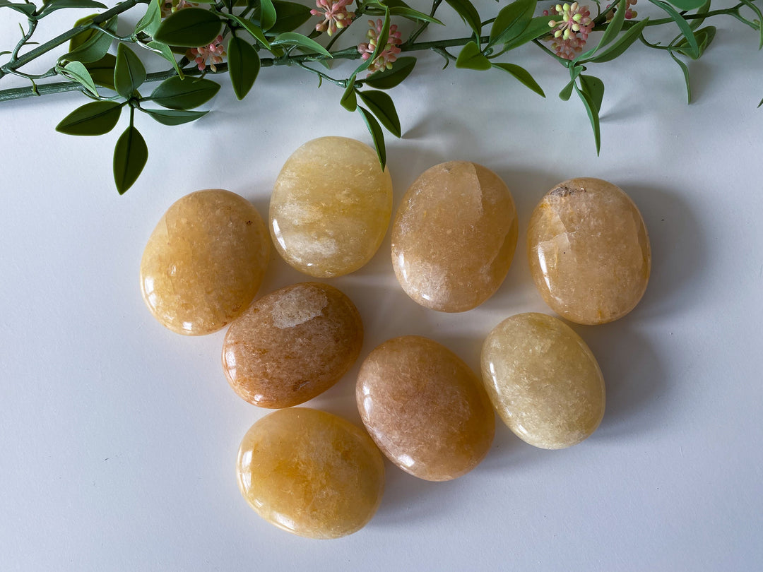 Yellow Aventurine Palm Stone