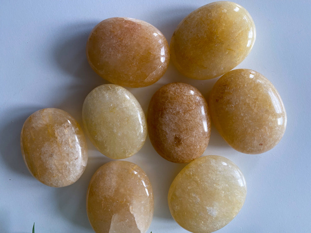 Yellow Aventurine Palm Stone