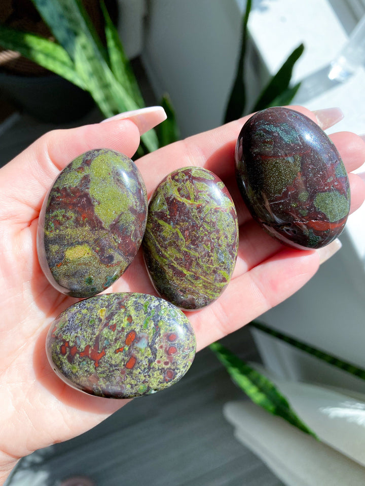 Dragon's Blood Small Palm Stones - Increase Power - Kundalini