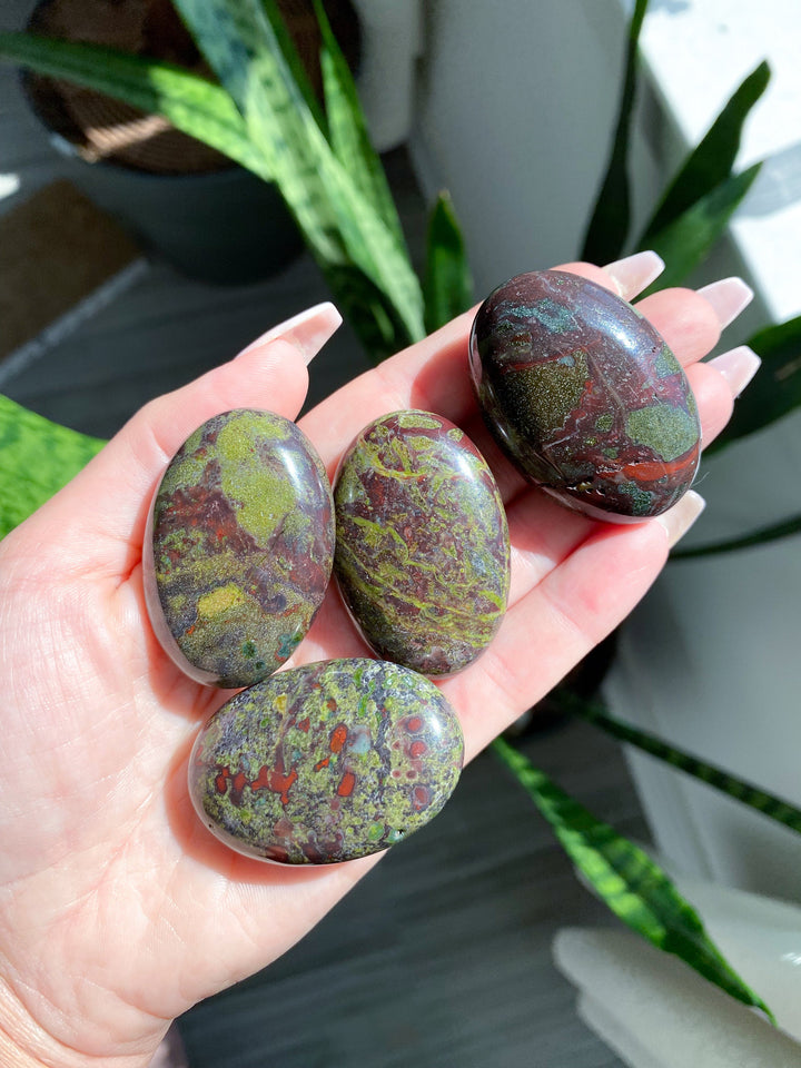 Dragon's Blood Small Palm Stones - Increase Power - Kundalini