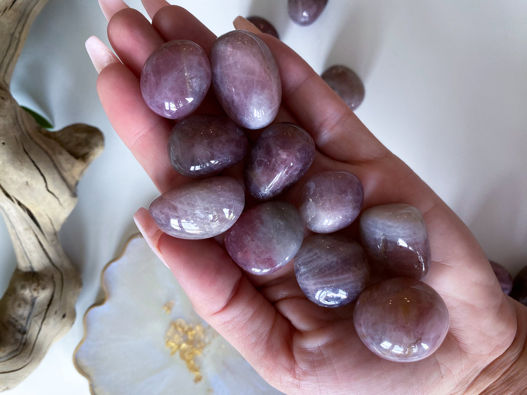 RARE Lavender Rose Quartz Tumble - Love Attractor - Self Love