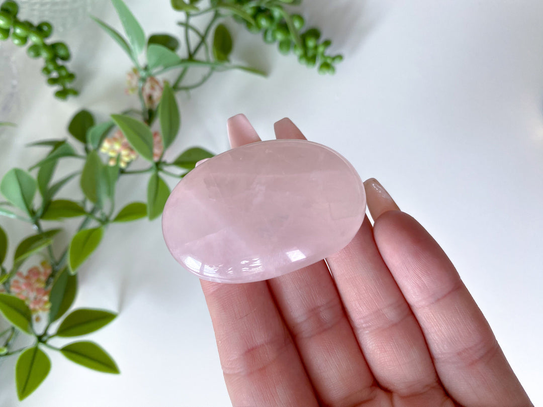 Rose Quartz Small Palm