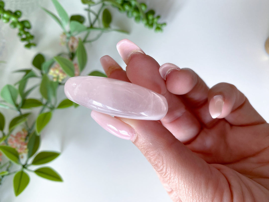 Rose Quartz Small Palm