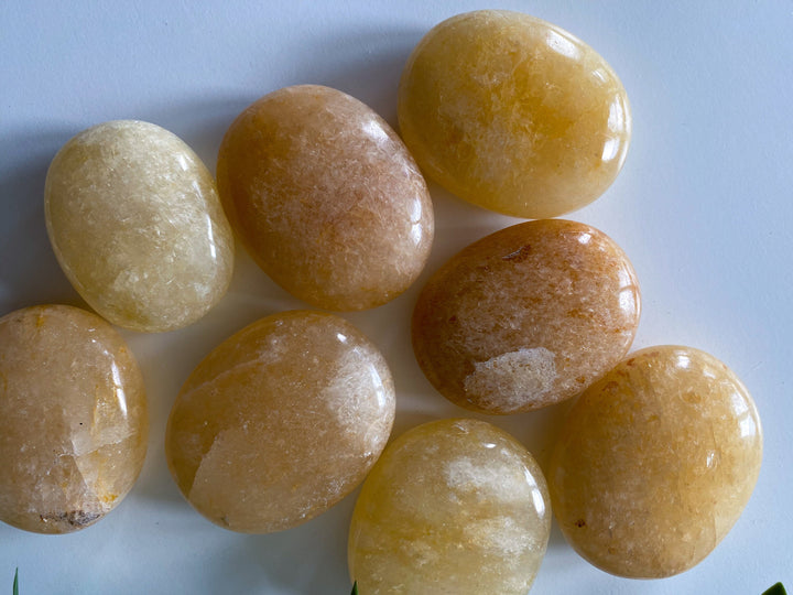 Yellow Aventurine Palm Stone