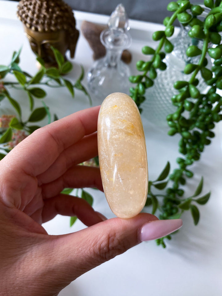 Yellow Aventurine Palm Stone