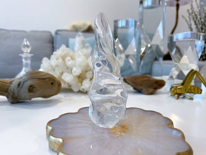 Clear Quartz Flame - Magic Stone - Harmony - Healing - Clarity - Amplification Crystal - Intentions