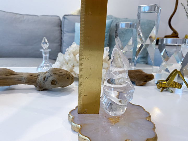 Clear Quartz Flame - Magic Stone - Harmony - Healing - Clarity - Amplification Crystal - Intentions