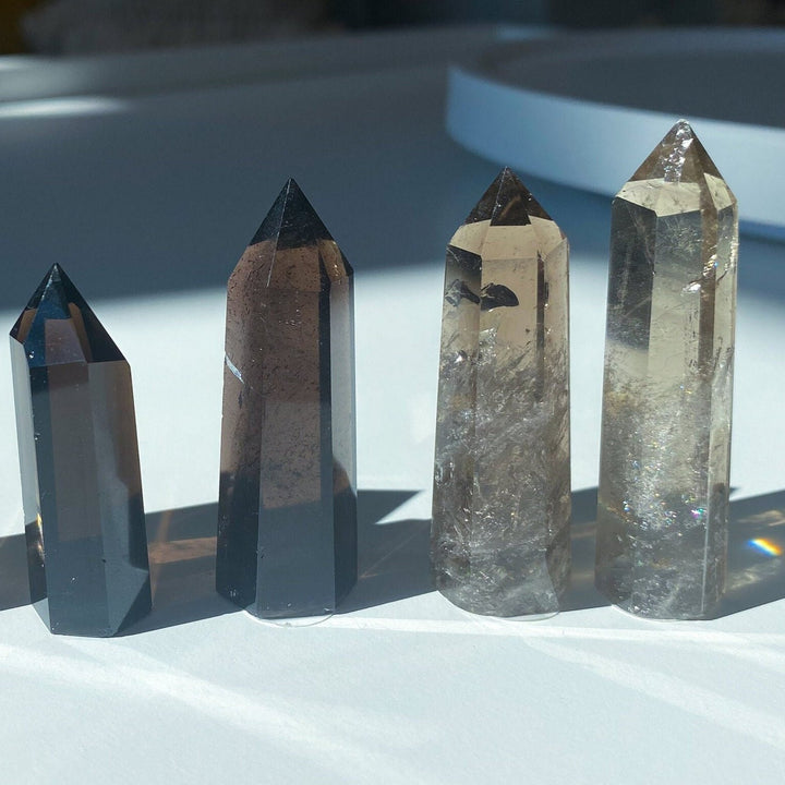 Imperfect Tiny Smokey Quartz Towers