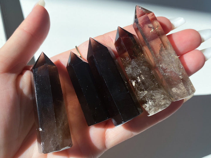 Imperfect Tiny Smokey Quartz Towers