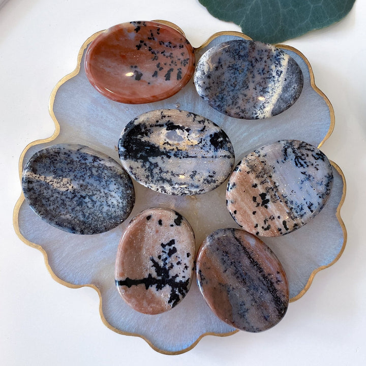 Dendritic Agate Worry Stone