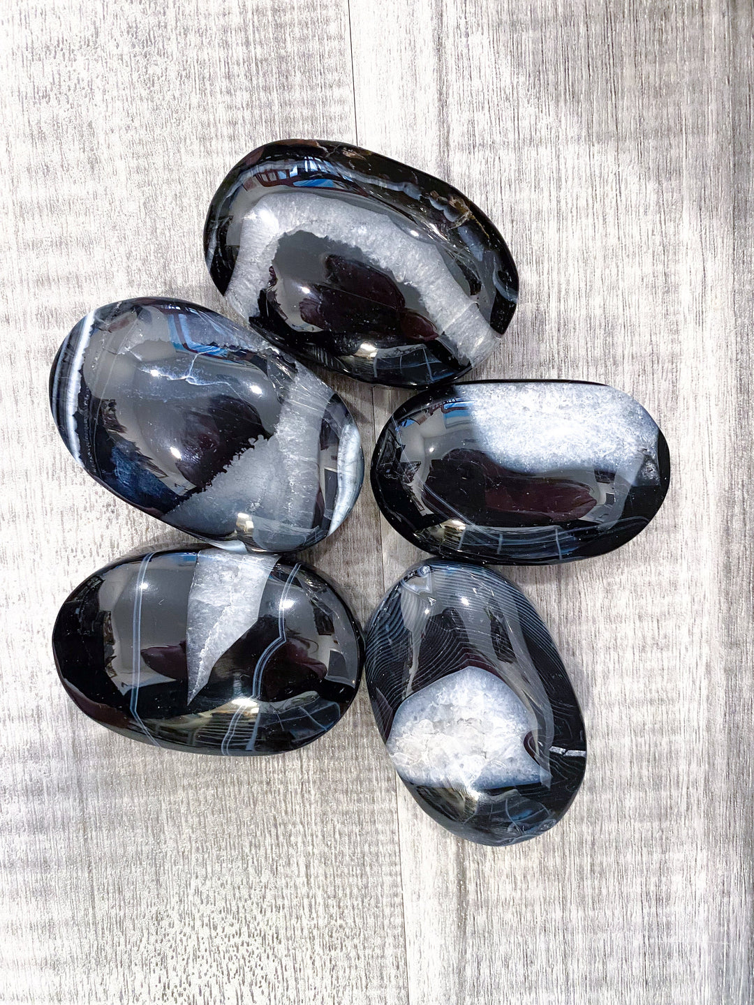 Black Agate Palm - You Choose