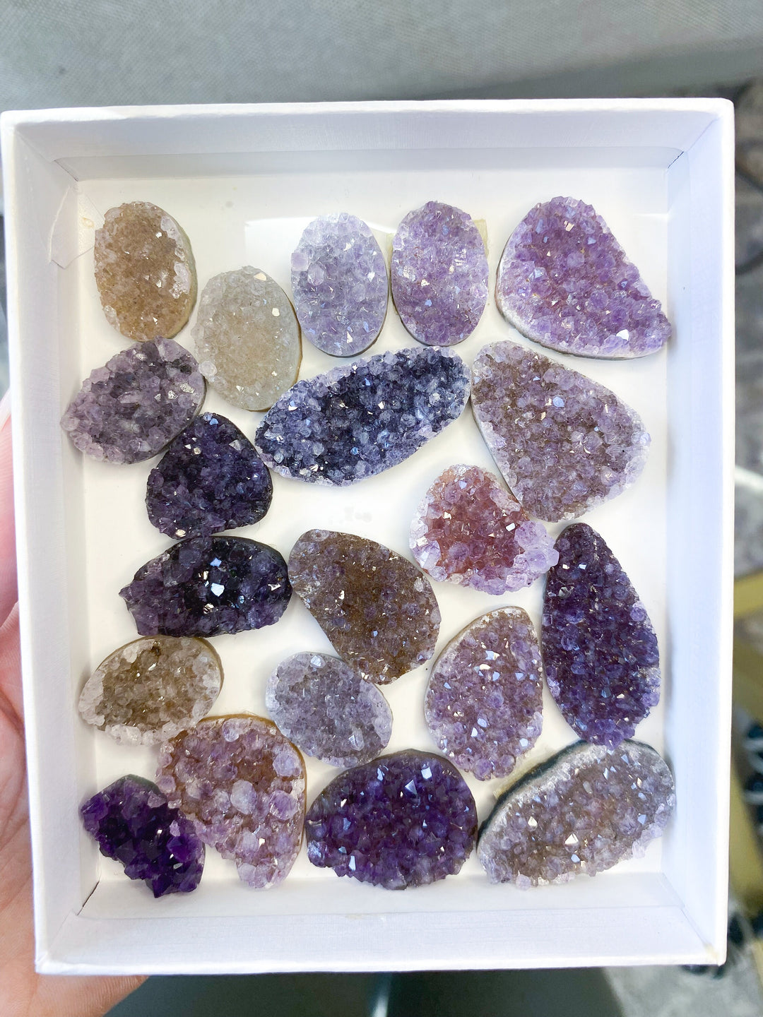 Rainbow Amethyst Mini Cluster Cabachon - You Choose