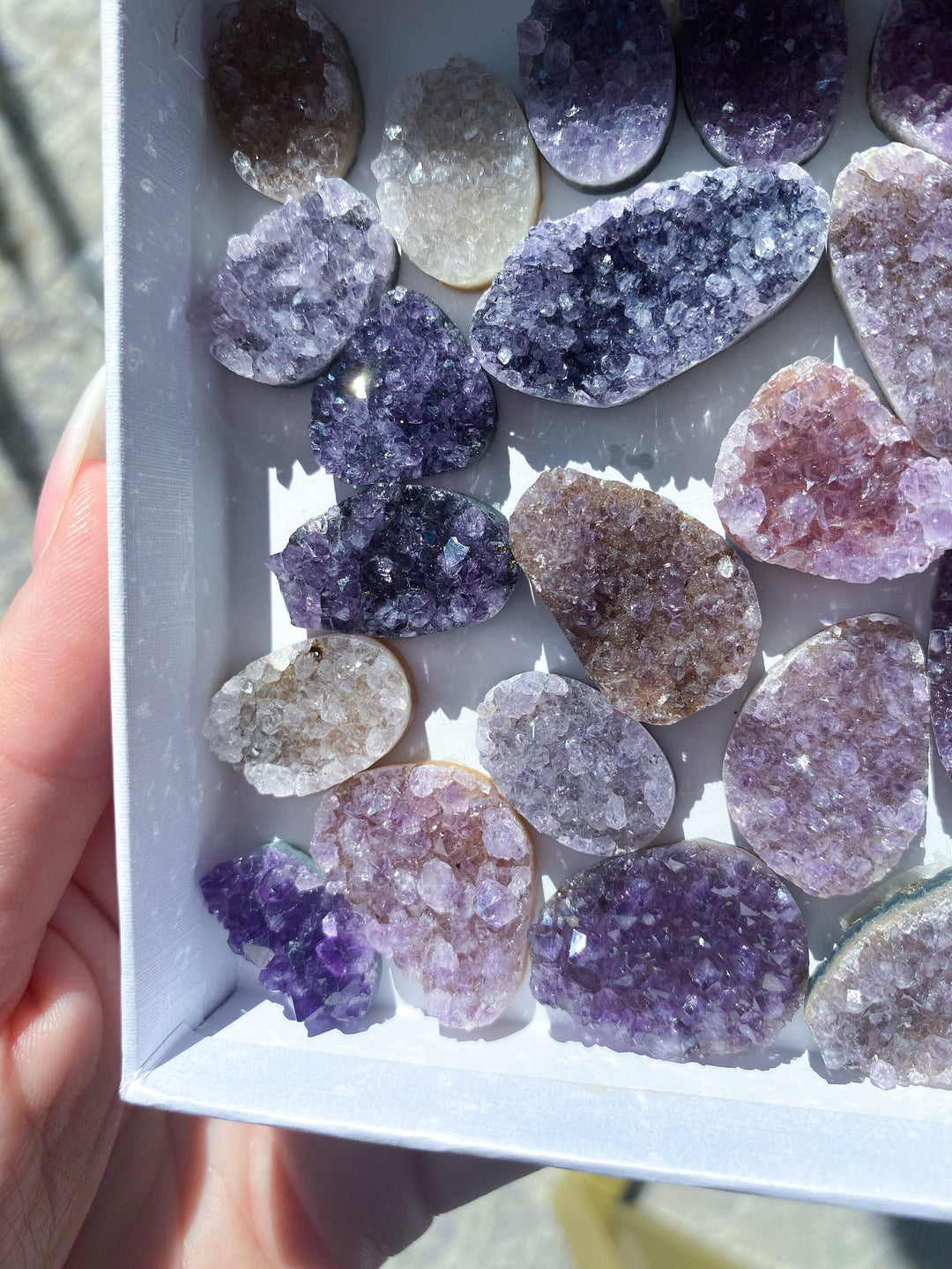 Rainbow Amethyst Mini Cluster Cabachon - You Choose