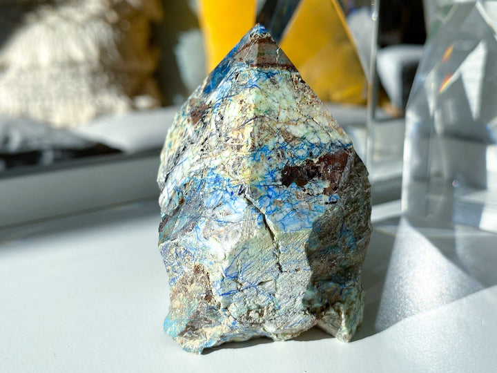RARE Azurite Malachite Top Polish Point - Releasing Old Patterns - Openness Crystal - Love Stone - Creativity - Personal Evolution