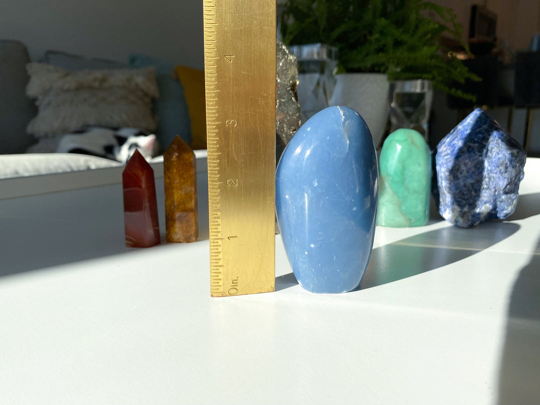 Angelite Freeform #1 - Spiritual Awareness - Communication - Lucid Dreaming Stone