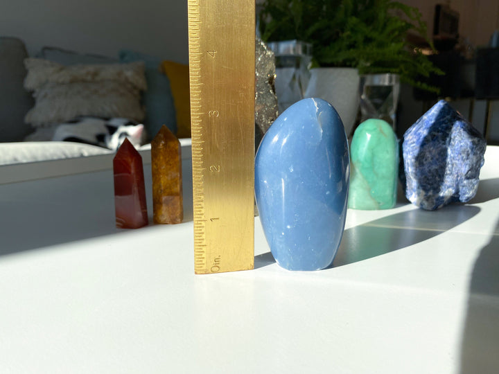 Angelite Freeform #1 - Spiritual Awareness - Communication - Lucid Dreaming Stone