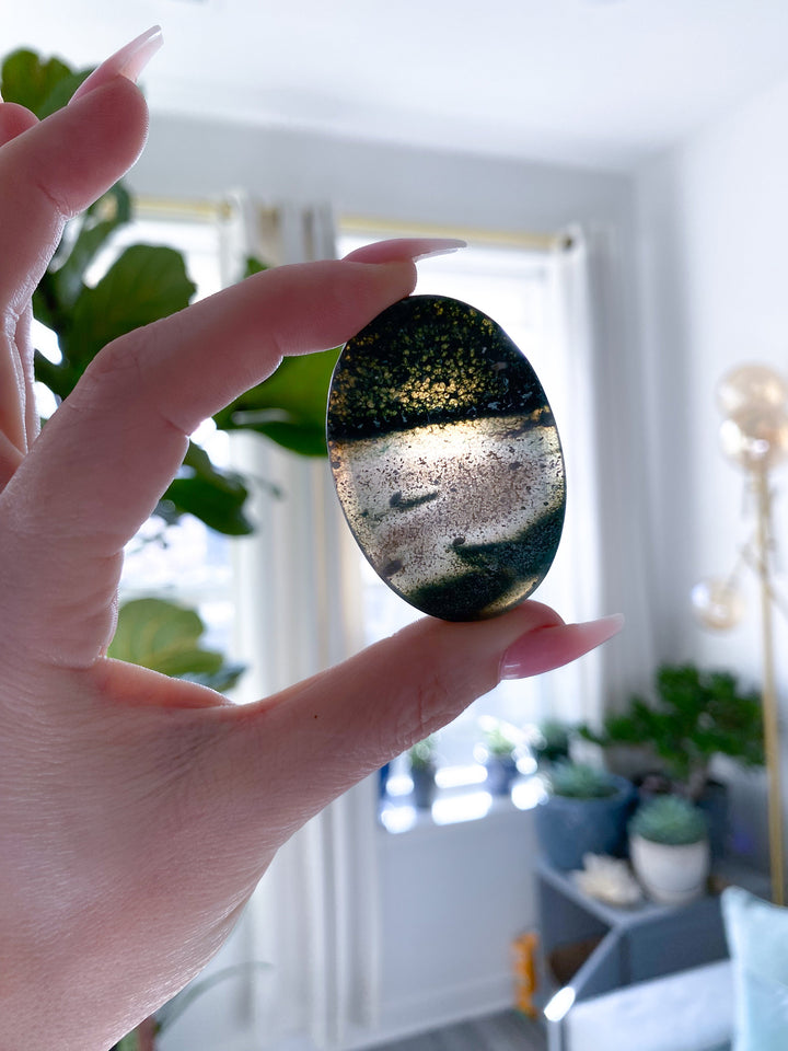 Large Grape Agate Worry Stone - You Choose - Dreams Coming True - Stability - Composure