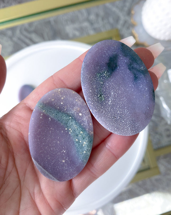 Large Grape Agate Worry Stone - You Choose - Dreams Coming True - Stability - Composure