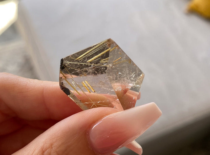 Small Golden Rutile Mini Freeform 1" - Rutilated Quartz