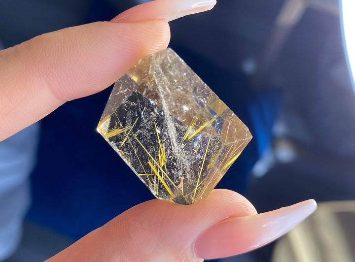 Small Golden Rutile Mini Freeform 1" - Rutilated Quartz