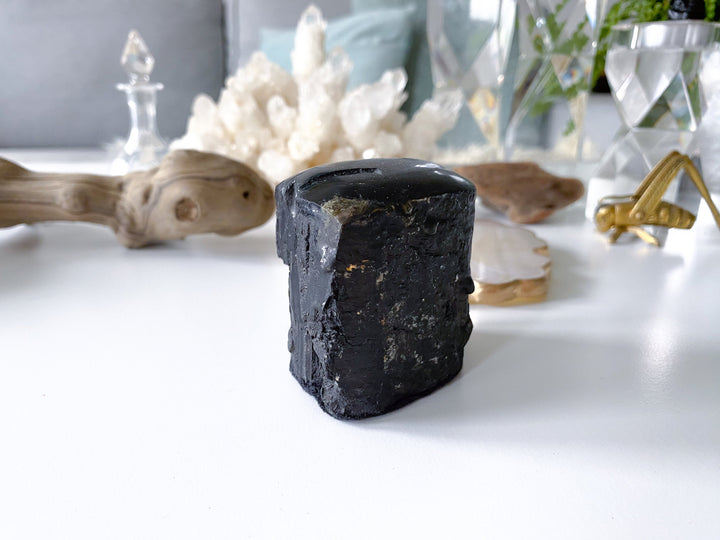 RAW Black Tourmaline Chunk - Get Exact Piece