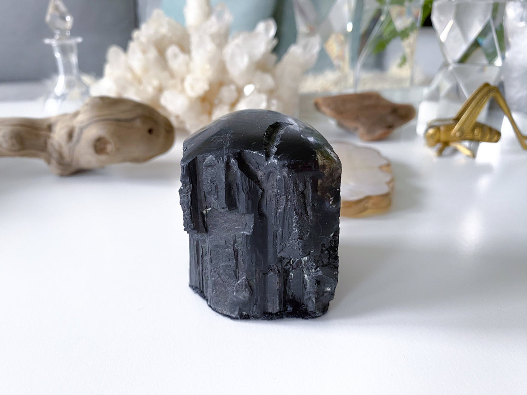 RAW Black Tourmaline Chunk - Get Exact Piece