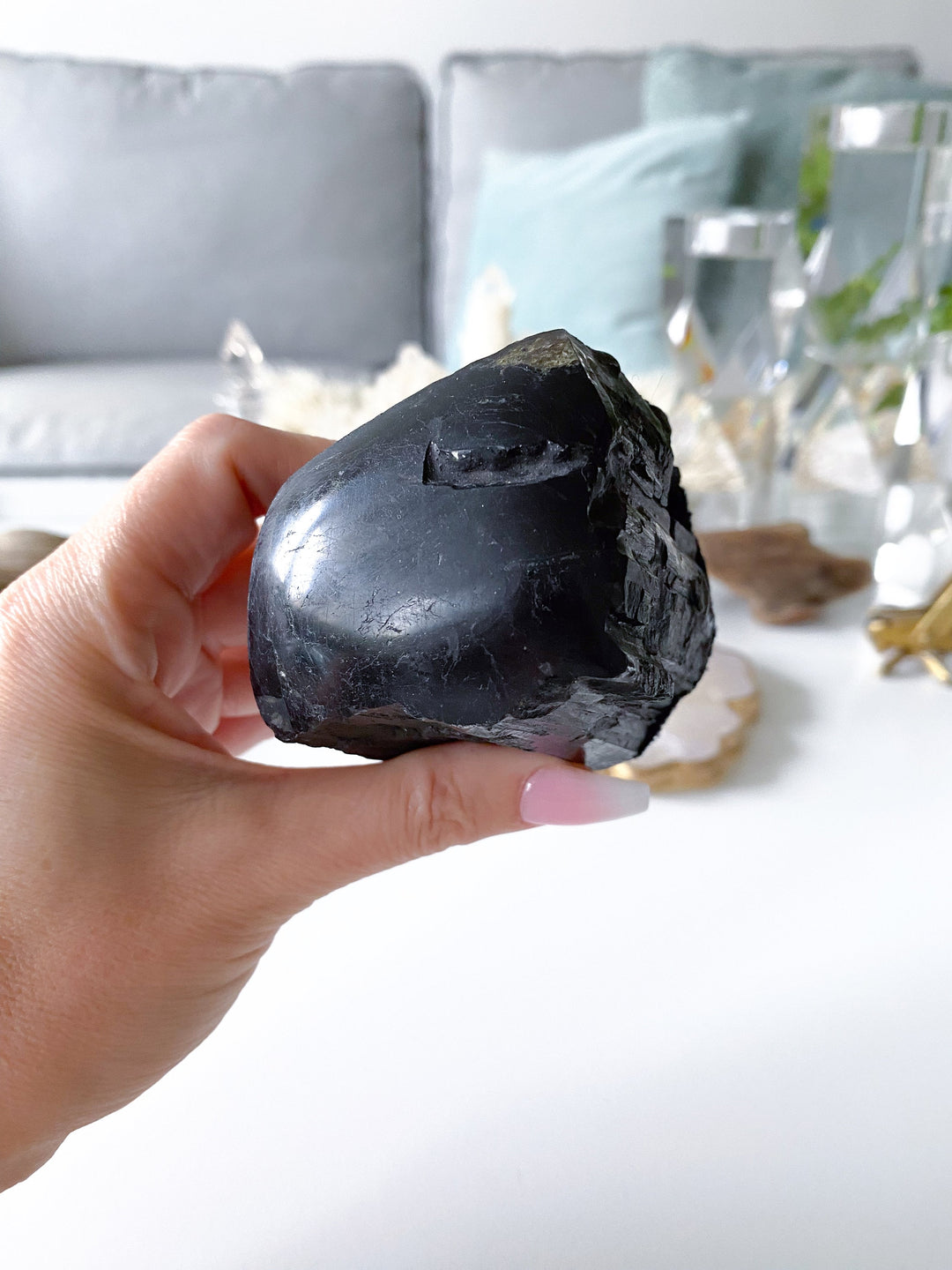 RAW Black Tourmaline Chunk - Get Exact Piece