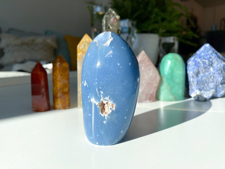 Angelite Freeform #1 - Spiritual Awareness - Communication - Lucid Dreaming Stone