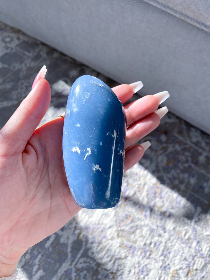 Angelite Freeform #1 - Spiritual Awareness - Communication - Lucid Dreaming Stone