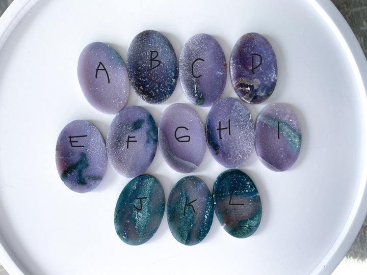 Large Grape Agate Worry Stone - You Choose - Dreams Coming True - Stability - Composure
