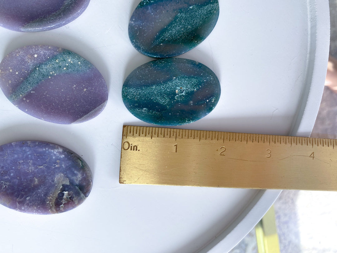 Large Grape Agate Worry Stone - You Choose - Dreams Coming True - Stability - Composure