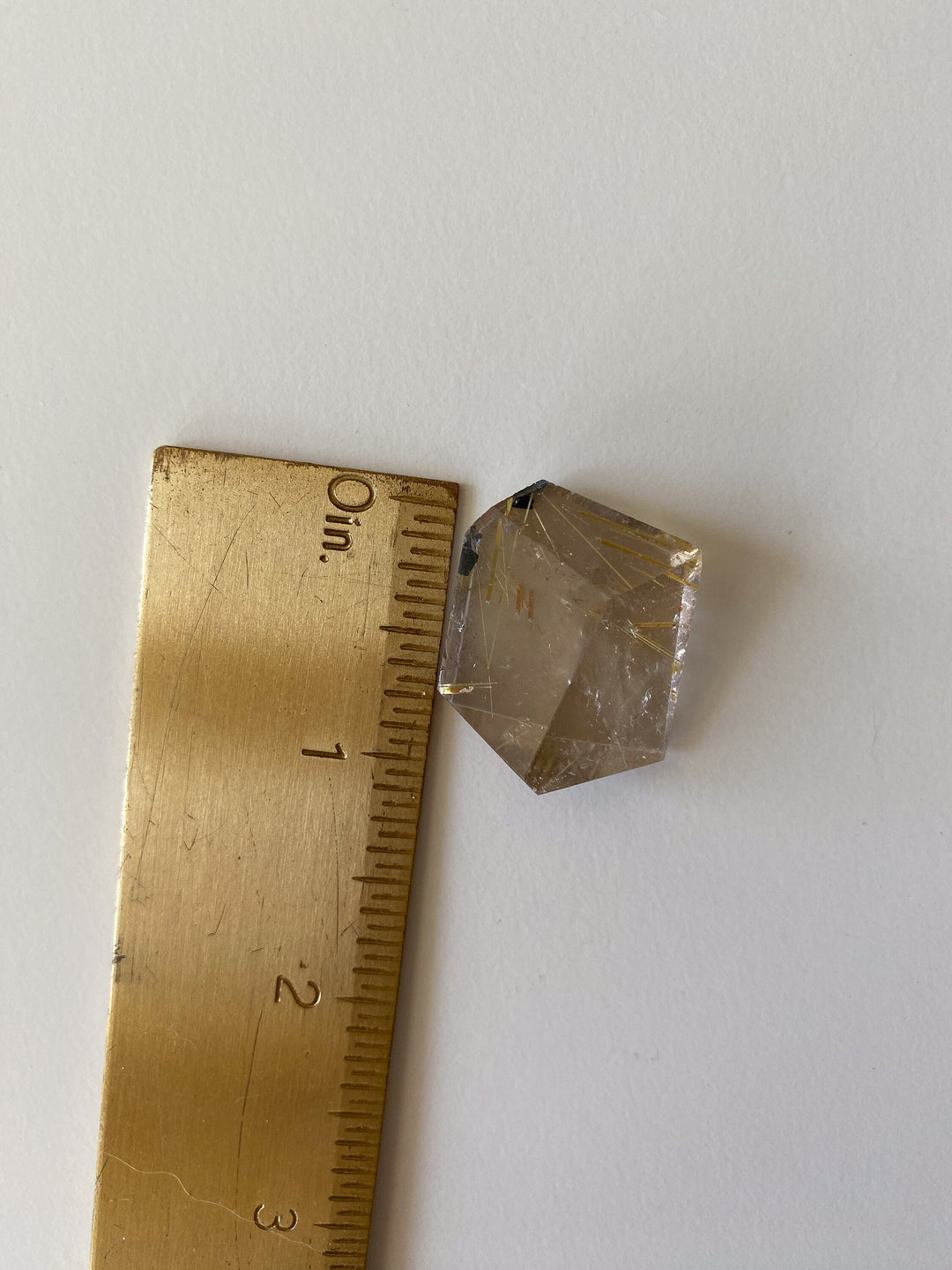 Small Golden Rutile Mini Freeform 1" - Rutilated Quartz