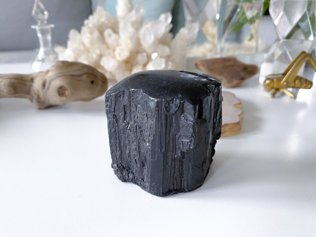 RAW Black Tourmaline Chunk - Get Exact Piece
