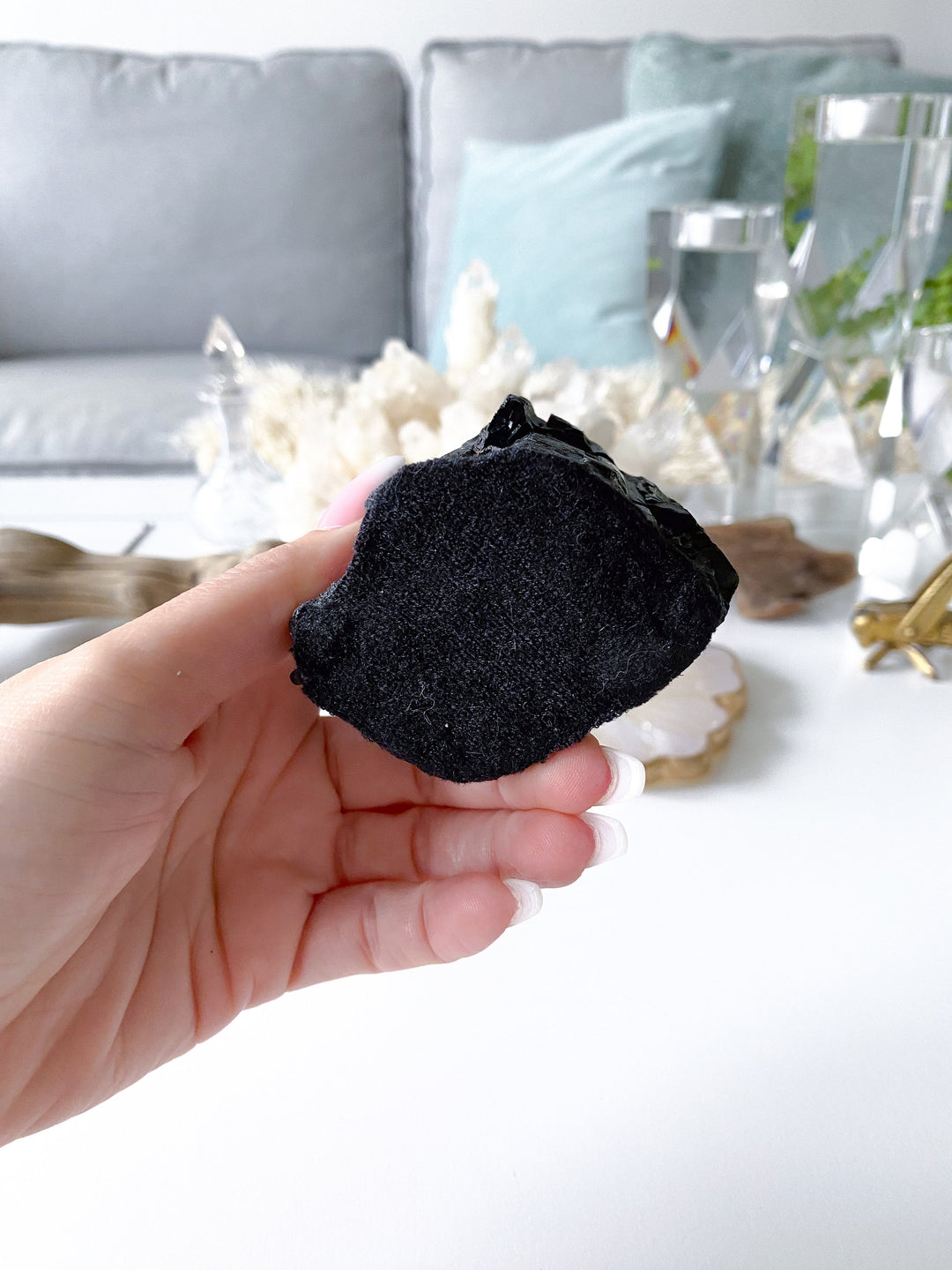 RAW Black Tourmaline Chunk - Get Exact Piece
