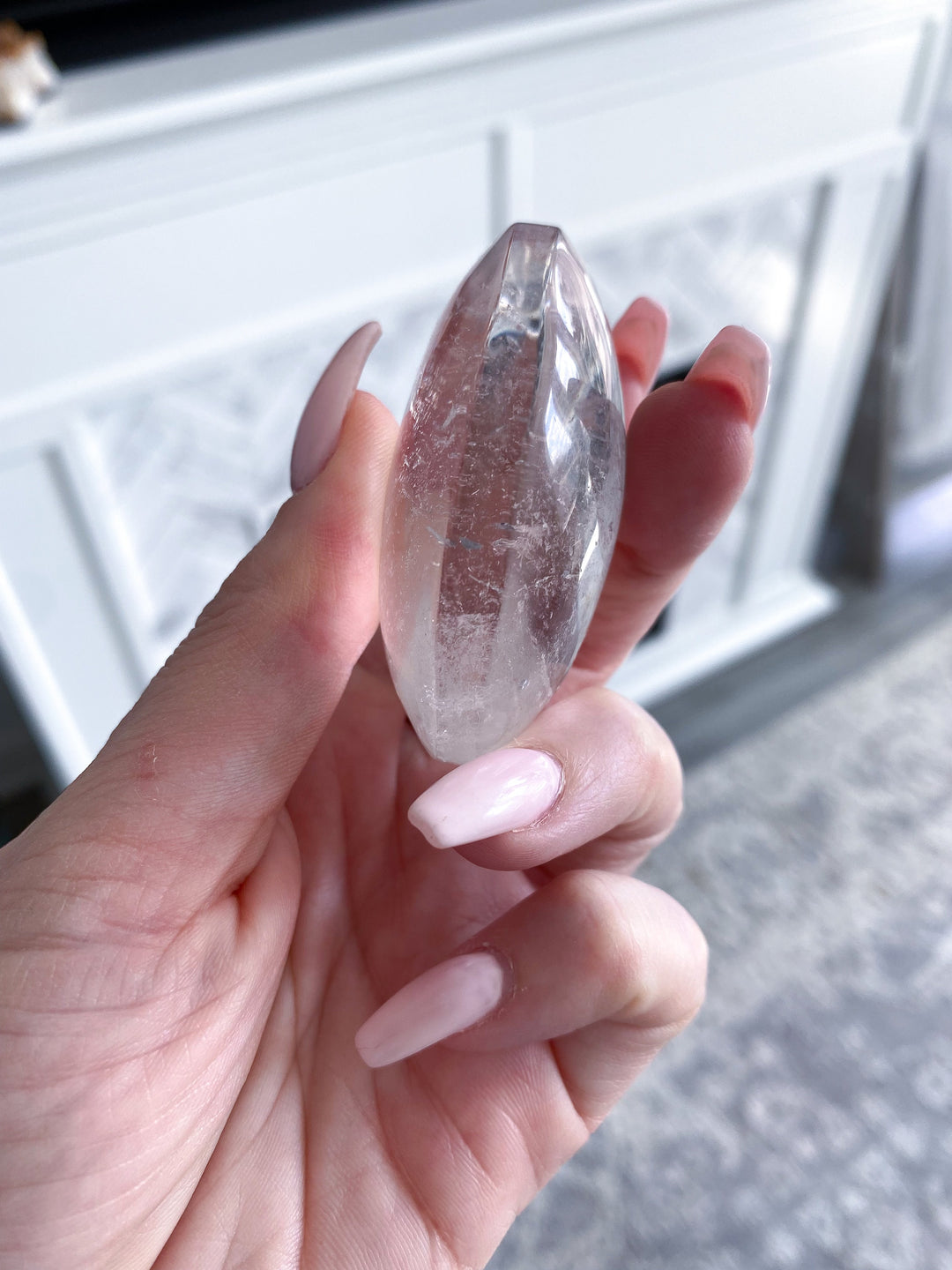 Clear Quartz Palm Stone - Pick Size