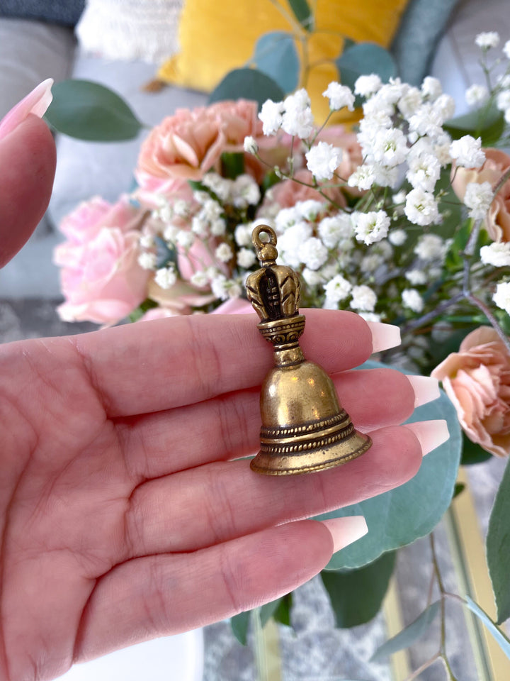 Small 1.5" Nepali Altar Bell - Hand Bell