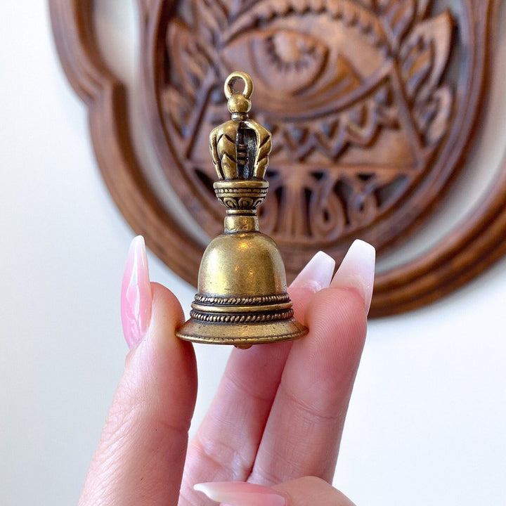 Small 1.5" Nepali Altar Bell - Hand Bell